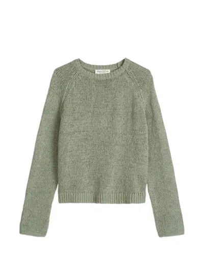 Marc O'polo Oversize Long-sleeve Knit Sweater In Green