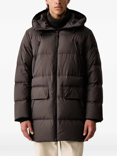 Marc O'polo Padded Hooded Jacket In Brown