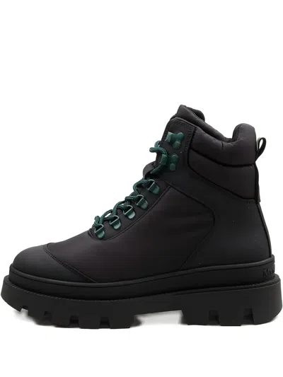 Marc O'polo Padded Lace-up Boots In Black