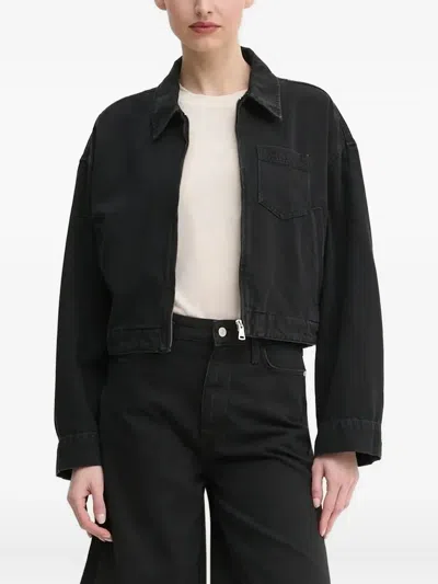 Marc O'polo Patch-pocket Denim Jacket In Black