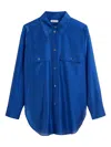 Marc O'polo Patch-pockets Button-up Shirt In Blue