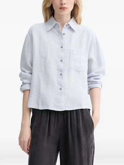 Marc O'polo Patch-pocket Button-up Shirt In Blue