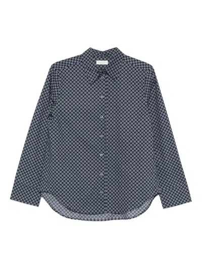 Marc O'polo Patterned Long Sleeve Top In Blue