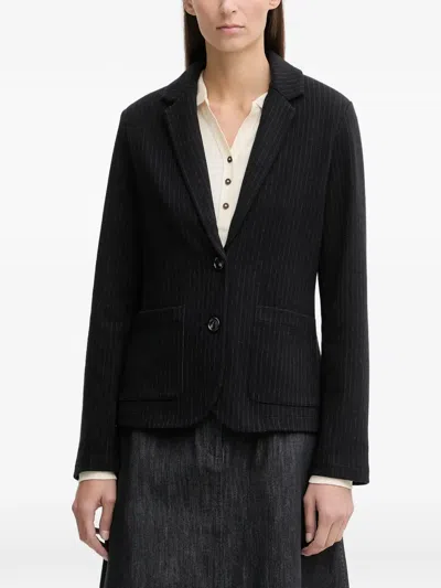 Marc O'polo Pinstripe Pocket Jacket In Black