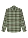 Marc O'polo Plaid Long-sleeve Shirt In Green