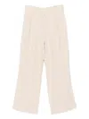 Marc O'polo Pleated Linen Trousers In Neutral