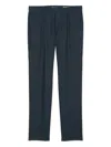 Marc O'polo Pleated Tapered Trousers In Blue