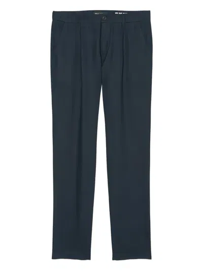 Marc O'polo Pleated Tapered Trousers In Blue