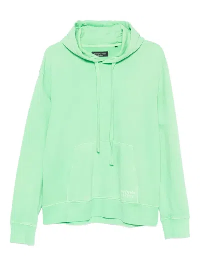 Marc O'polo Pocket Hoodie In Green