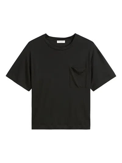 Marc O'polo T-shirt Mit Tasche In Black