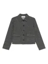 Marc O'polo Point-collar Jacket In Gray