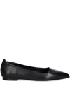 Marc O'polo Pointed-toe Ballet Flats In Black