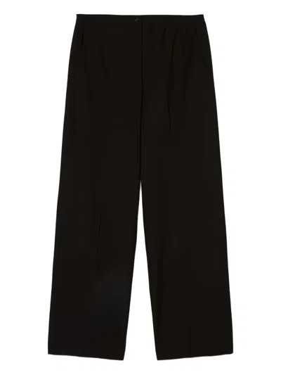 Marc O'polo Pressed-crease Trousers In Black