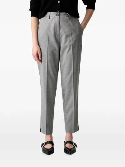 Marc O'polo Pressed-crease Trousers In Gray