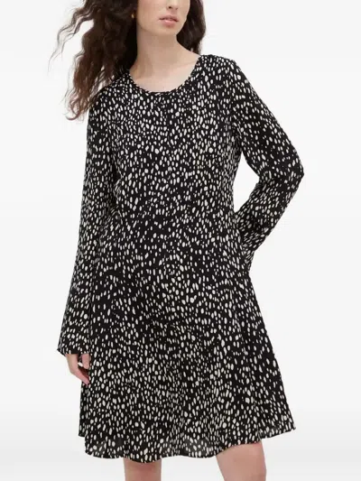 Marc O'polo Printed Long-sleeve Mini Dress In Multi