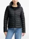 Marc O'polo Quilted Funnel-neck Jacket In Black