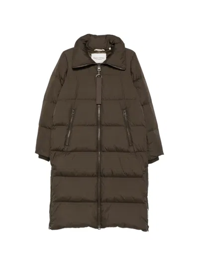 Marc O'polo Quilted High-neck Coat In Green