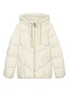 Marc O'polo Quilted Hooded Jacket In Neutral