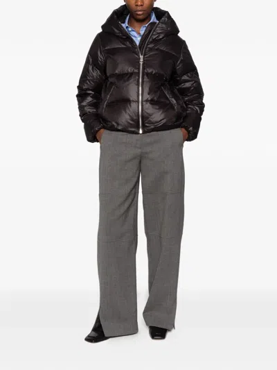Marc O'polo Quilted Hooded Jacket In Black