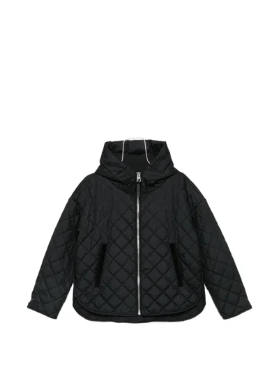 Marc O'polo Quilted Hooded Jacket In Black