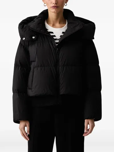 Marc O'polo Quilted Hooded Jacket In Black