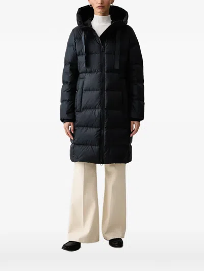 Marc O'polo Quilted Hooded Jacket In Black