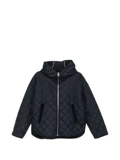 Marc O'polo Quilted Hooded Jacket In Blue