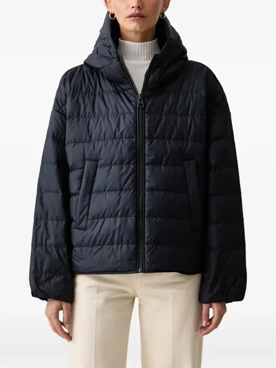 Marc O'polo Quilted Hooded Jacket In Blue