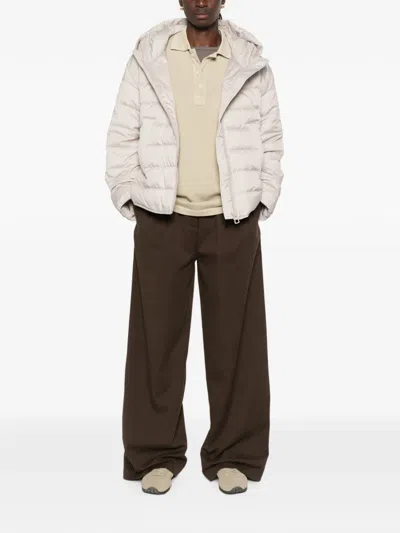 Marc O'polo Quilted Hooded Jacket In Brown