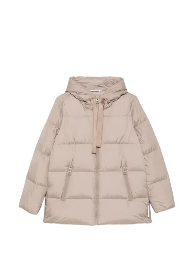 Marc O'polo Quilted Hooded Jacket In Pink