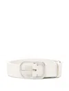 Marc O'polo Rectangular-buckle Leather Belt In Neutral