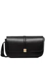 Marc O'polo Rectangular Leather Cross Body Bag In Black
