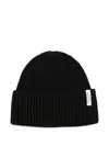 Marc O'polo Ribbed Beanie In Black