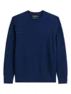 Marc O'polo Ribbed Crew-neck Sweater In Blue