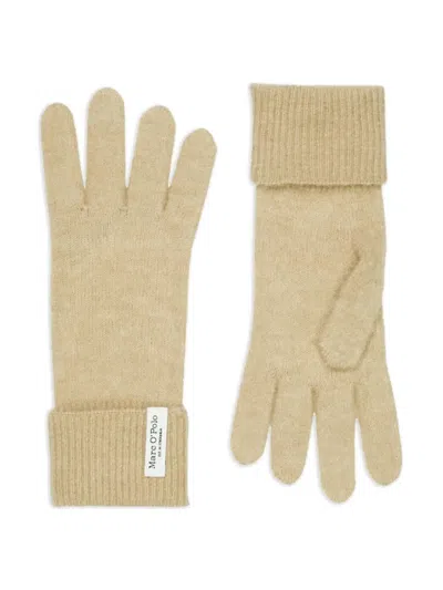 Marc O'polo Ribbed-cuff Gloves In Neutral