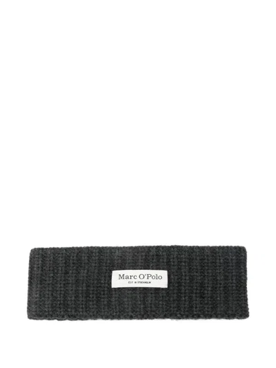 Marc O'polo Ribbed Headband In Black