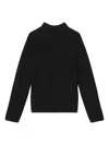 Marc O'polo Ribbed High-neck Jumper In Black