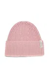Marc O'polo Ribbed-knit Beanie In Pink