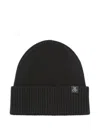 Marc O'polo Ribbed-knit Beanie In Black