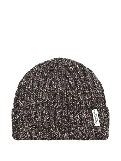 Marc O'polo Ribbed Knit Beanie In Gray