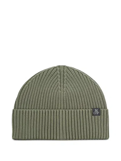 Marc O'polo Ribbed-knit Beanie In Green