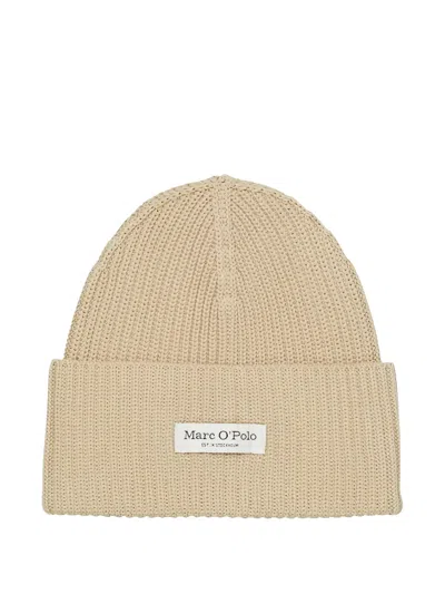 Marc O'polo Ribbed-knit Beanie In Neutral