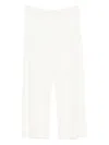 Marc O'polo Ribbed-knit Trousers In White