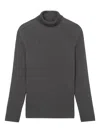 Marc O'polo Ribbed-knit Turtleneck Sweater In Gray