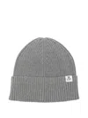 Marc O'polo Ribbed Label Cap In Gray