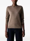 RIBBED MOCK-NECK LONG-SLEEVE TOP