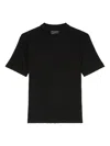 Marc O'polo Ribbed Short-sleeves Polo Shirt In Black