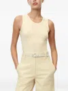 Marc O'polo Ribbed Sleeveless Top In Neutral