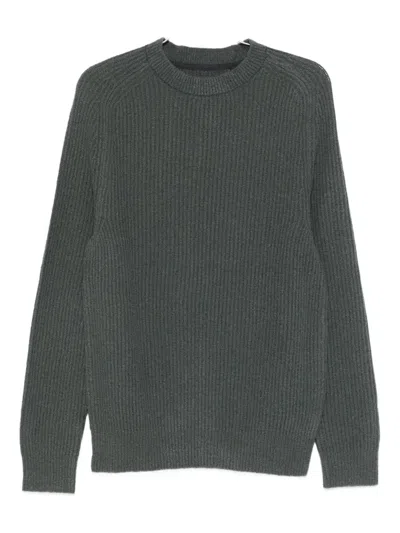 Marc O'polo Ribbed Sweater In Gray