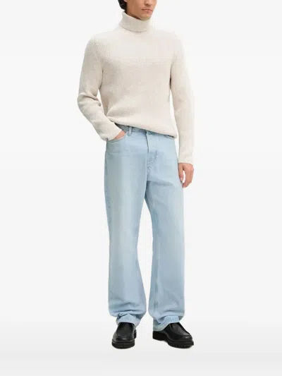 Marc O'polo Ribbed Turtleneck Sweater In Neutral